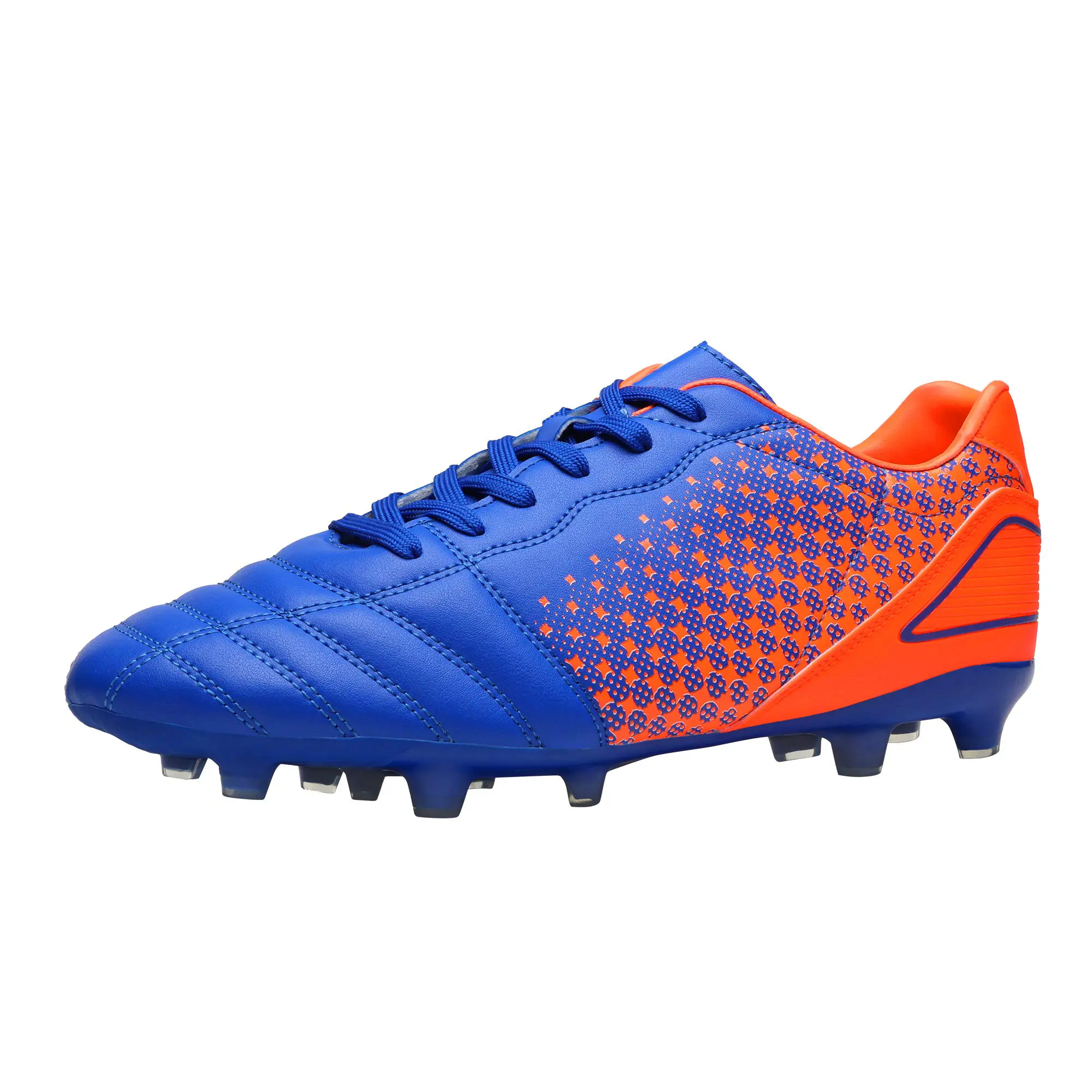 Dream Pairs Men's Football Cleats, Synthetic Leather Lace-Up Shoes with a Customizable Fit and Shock-Absorbing Sole for Firm Ground Natural Grass, Shock-Absorb., Football Shoes, Male, Mesh, Tpu