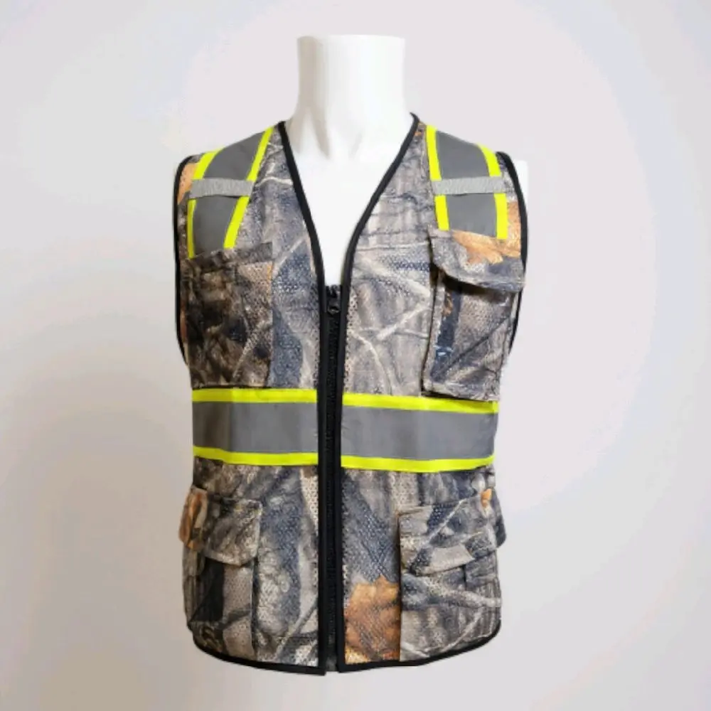 Camouflage Hi-Vis Safety Vest, Reflective Safety Vest, Work Safety Vest