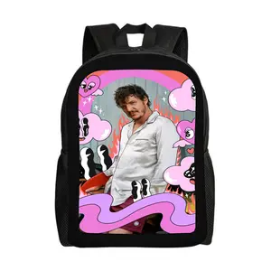 Pedro-Pascal-Backpacks for Girls, Cute School Backpack, Aesthetic Bookbag for Teens, Lightweight Classic Backpack for Travel, Work, Picnic A-4
