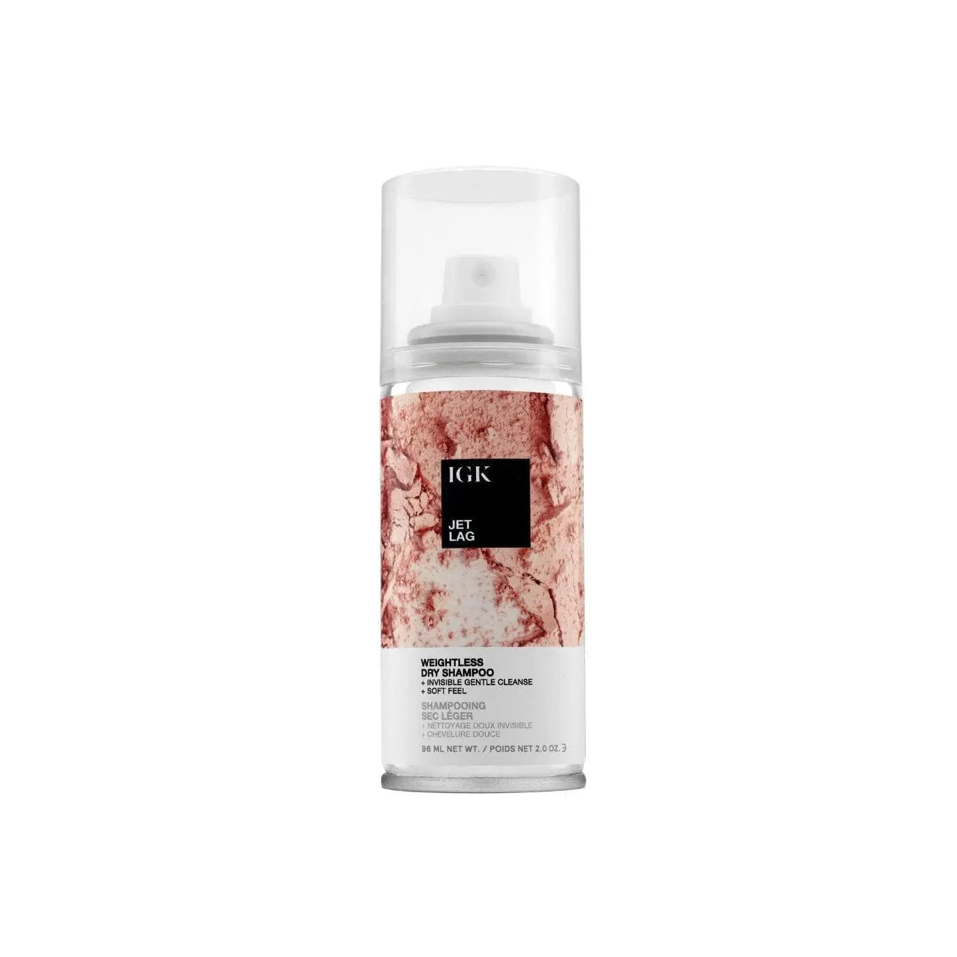 IGK JET LAG Invisible Dry Shampoo Travel | Weightless + Refresh Style | Vegan + Cruelty Free | 2 Oz