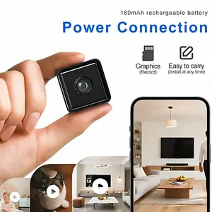Rechargeable HD low-power smart surveillance recorder Wi‑Fi camera wireless monitoring camera with 32 GB memory card and card reader Safety