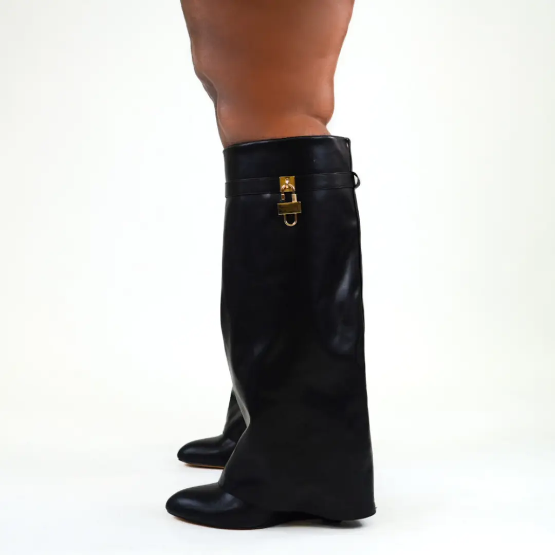 KAYLEE WIDE CALF - BLACK