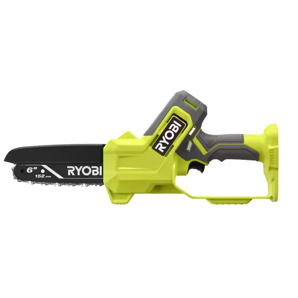 NEW RYOBI ONE+ 18V 6 in. Cordless Mini Chainsaw – Compact & Powerful (Tool Only)
