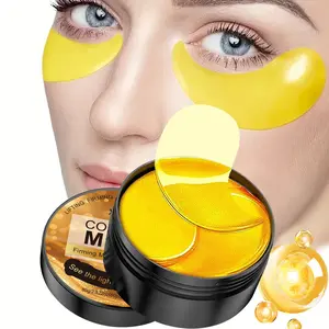 60pcs Collagen Eye Masks, Strong Hydrating Firming Eyelid Skin, Reduces Dark Circles, Cold Compress Effect, Smooth Moisturized Bright Eyes, Tightening Eye Patches, Eye Treatment Mask