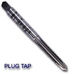 212 MAIN High Carbon Steel Fractional Plug Tap, 3/8 in-24 NF Machine Screw Tap, Class 2B, Precision Grind, Etched Info for Cycling & Outdoor Recreation Equipment