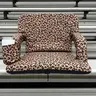 Leopard Print 23" Stadium Seat with Armrests