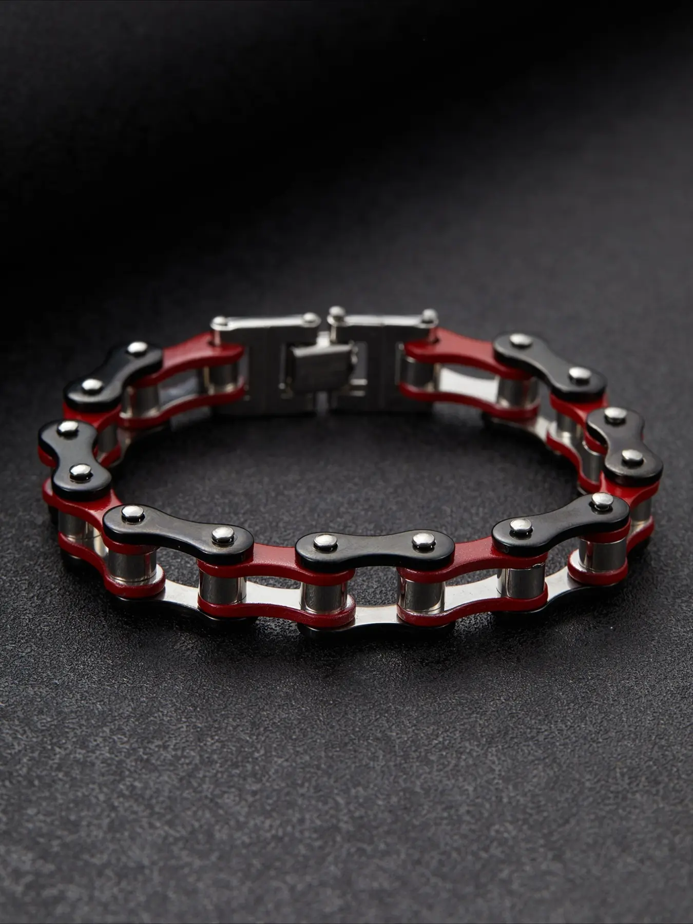Fashionable and Charming Motorcycle Bracelet, Personalized Bracelet for Men and Women, Punk Alloy Material Bracelet, Motorcycle Style Accessories, Alloy Chain Bracelet