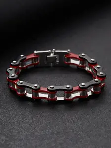 Fashionable and Charming Motorcycle Bracelet, Personalized Bracelet for Men and Women, Punk Alloy Material Bracelet, Motorcycle Style Accessories, Alloy Chain Bracelet