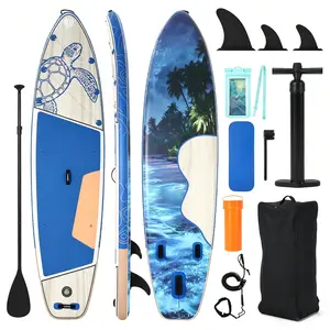 34" Wide Inflatable Paddle Board for Adults – 11ft Upright SUP with Bag, PVC Sup Board for Lakes & Ocean, Beginner Friendly, Non-Slip Comfort Deck for Water Sports