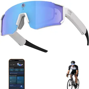 [BRAND] AI Smart Glasses with 4K Camera & ChatGPT Integration - EIS Stabilized Video Sunglasses, Polarized UV400 Lens, Dual Mic Noise Canceling, IP54 Waterproof Stealth Camera Glasses for Vlogging