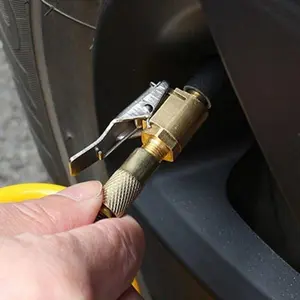 Automotive Inflatable Pump Connector: Car Tire Inflator, Tire Inflation Tool - Quickly Fill Your Tires with a Press-on Nozzle!