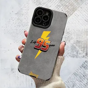 Soft TPU Cellphone Cover - Gray Protective Case with Skin-Friendly Non-Slip Durability, UV-Printed Cartoon-Style Protection, Stylish Luxurious Handheld Accessory for iPhone 12/13/14/15/16/17 & Their Plus/Pro/Max Devices