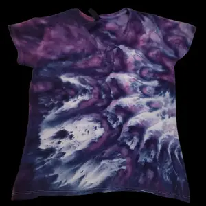 Dark Purple Tiedye T-shirt 5Xl - Abstract Design in Large Size