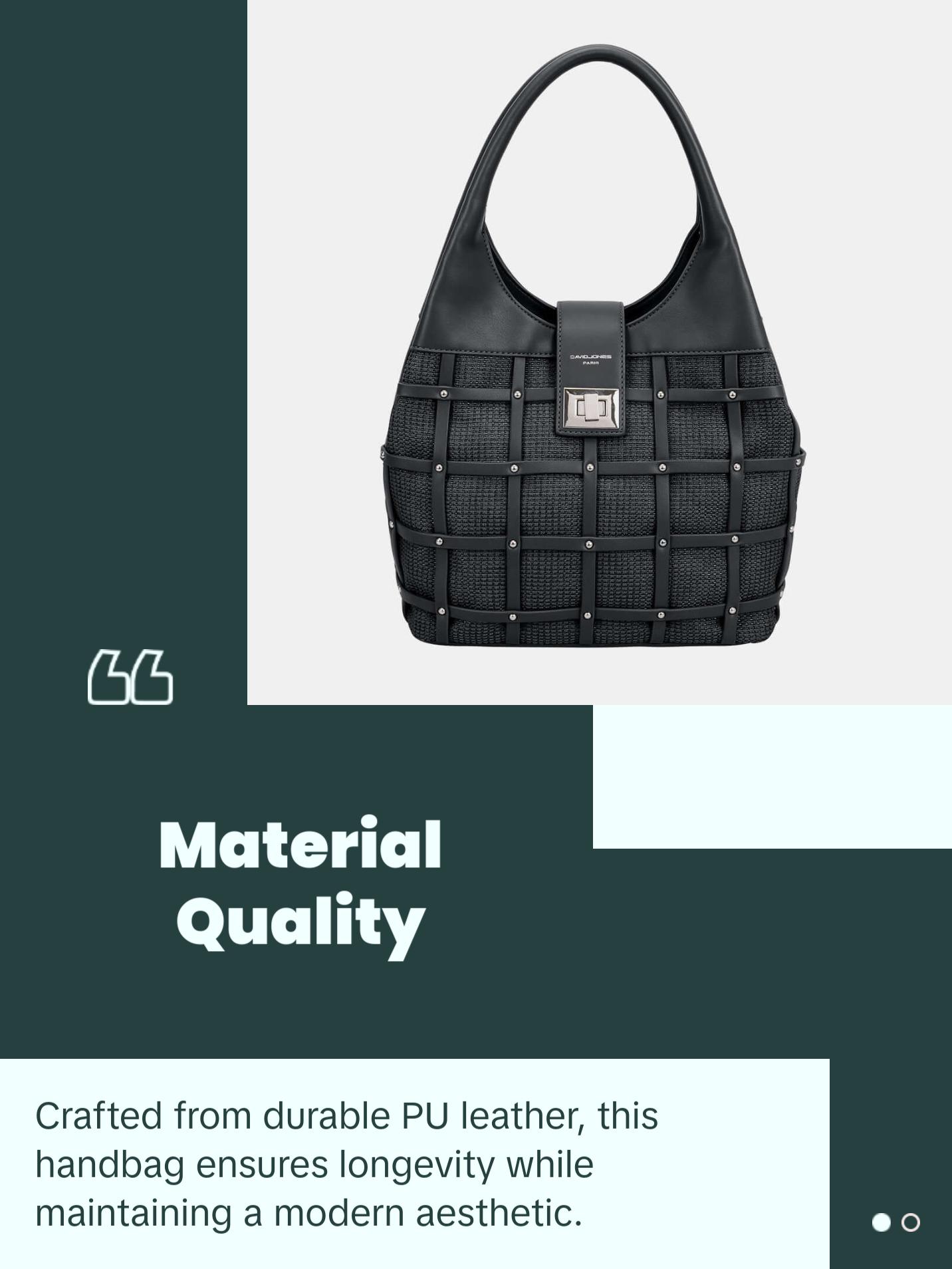 David Jones Rivet Decor Handbag bag tote bag tote bag