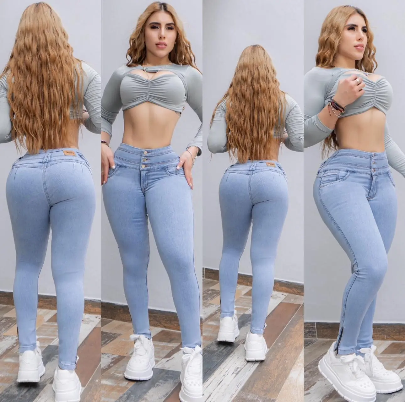 K4209 Authentic Colombian Push-Up High-Waisted Skinny Jeans – Premium Stretch & Butt-Lifting Fit