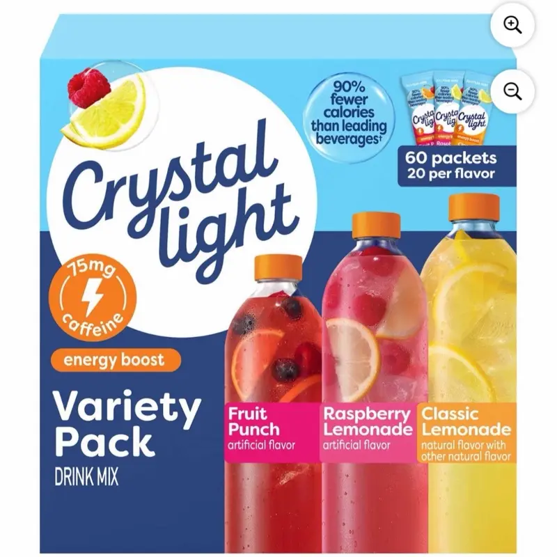 Crystal Light On the Go Energy Variety Pack, 60 pk