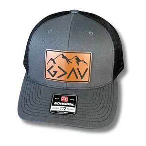 God is Greater Than the Highs and Lows Hat – Faith Based Patch Hat – Custom Laser Engraved Trucker, Fitted, or Ponytail Cap