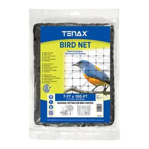 212 MAIN Tenax 7021627 Black Bird Netting, 100 x 7 ft., Bird Control Solution
