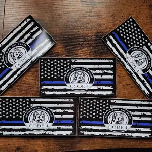 5 PACK K9 thin blue line sticker
