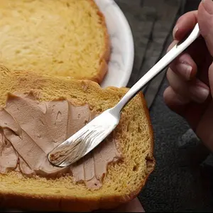 2pc Stainless Steel Butter Knife,Multifunctional Cheese Spreader and Jar Spatula,Essential Kitchen Gadget for Home Use，18/10 Stainless Steel