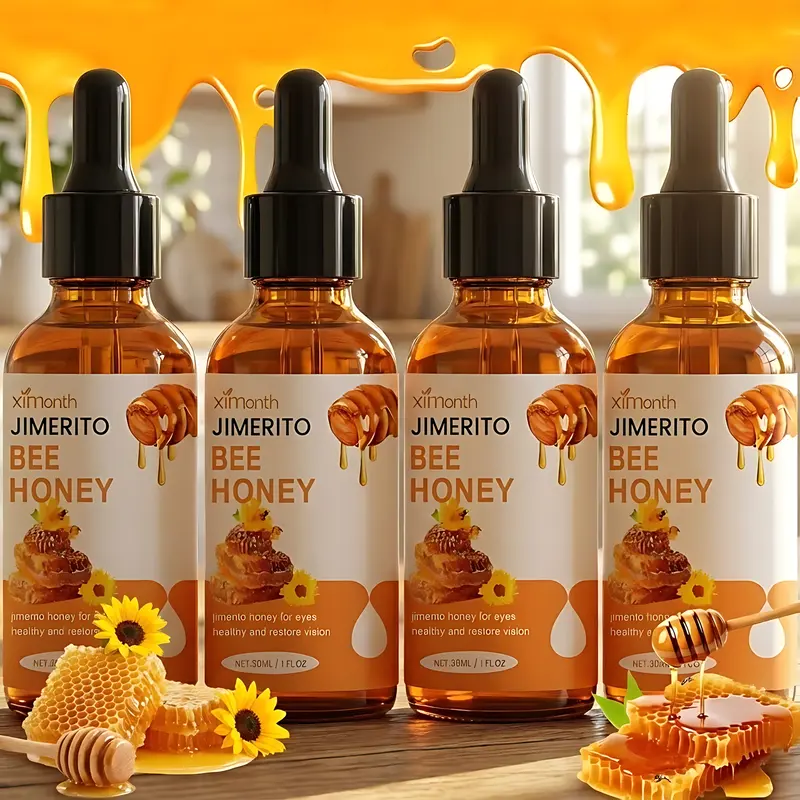 Bee Honey Eye Drops Refreshing Moisturizing Soothing for Dry Astringent Eyes Natural Fast Acting Daily Care 30mL Eyedrops