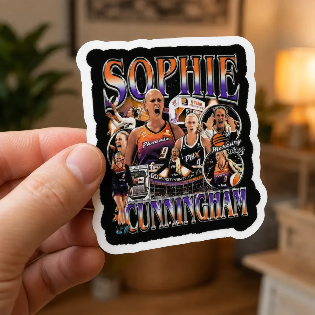 Sophie Cunningham 8 Basketball Vintage Sticker