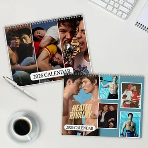 Heated Rivalry 2026 Wall Calendar Hollander Rozanov Couple Monthly Planner New Year Gift