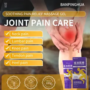 Banpinghua Joint Relief Gel Glucosamine Soothing Pain Relief Massage Gel for Neck Lumbar Knee Tendon & Heel Pain Care 100g Cream Solution Healthcare