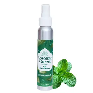 PeppermintAir Freshener Room Spray, Non-Toxic, Covers Odors, Home and Office, Safe around Kids + Pets, Natural Peppermint Scent
