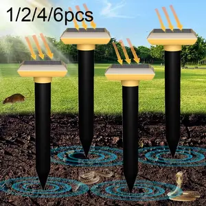 Outdoor Mouse Repeller Solar Powered, Snake Deterrent, Rechargeable Batteries Included, Ideal for Garden Farm Use