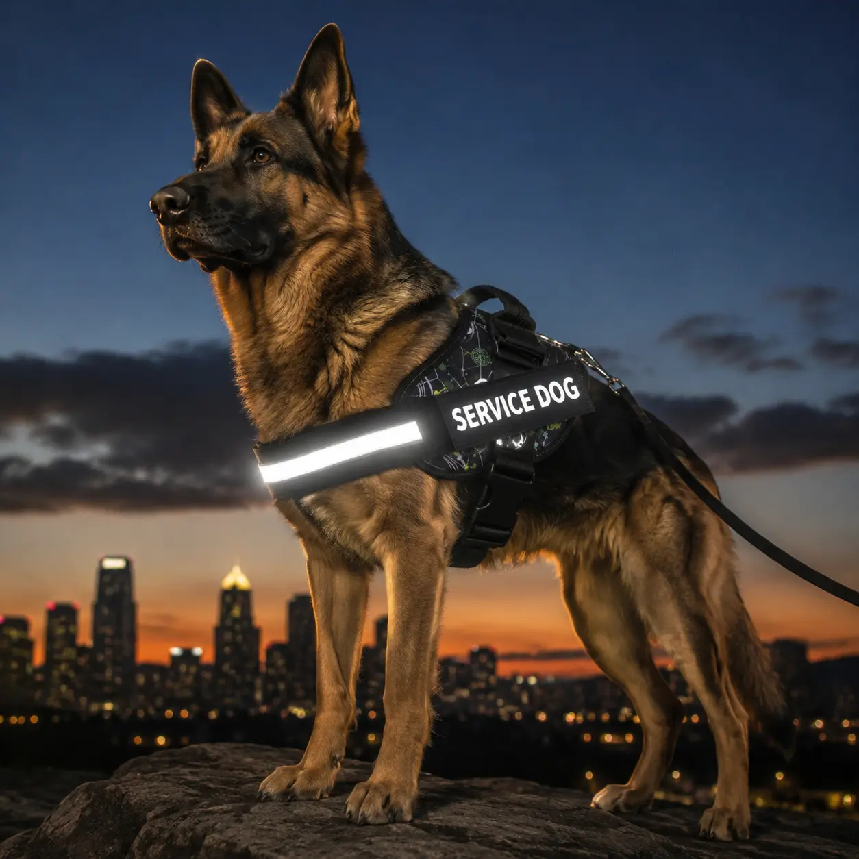 Service Dog Vest Harness with Hook & Handle, Harness Straps, 1 Count Reflective Patch Design Comfortable Mesh Dog Harness, Durable Reflective Harness, Pet Supplies for Outdoor Walking hunting gear aesthetic products leash combo