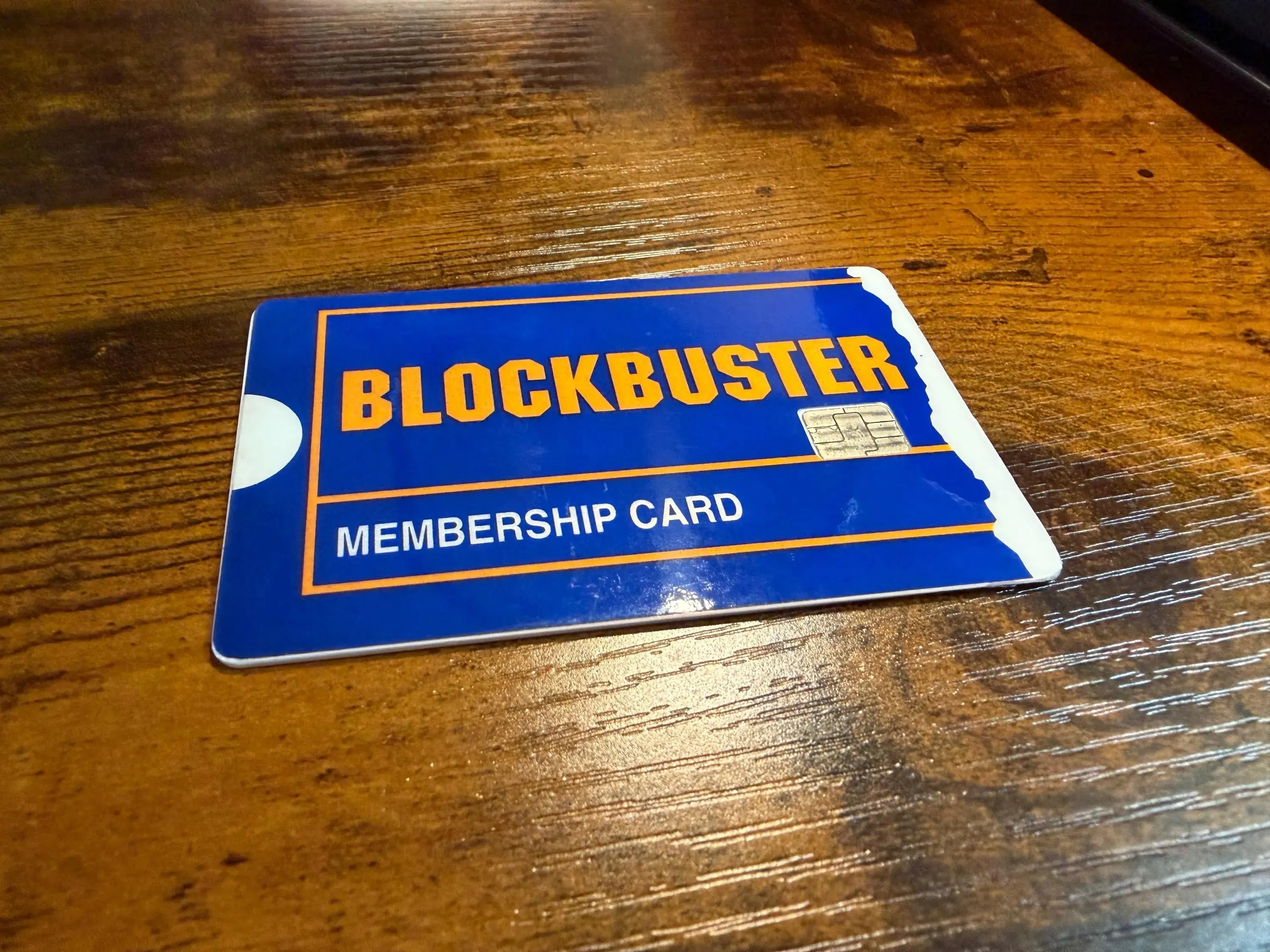 Blockbuster Membership Card Skin Retro Video Rental Debit/Credit Card Sticker, 90s Wallet Decal