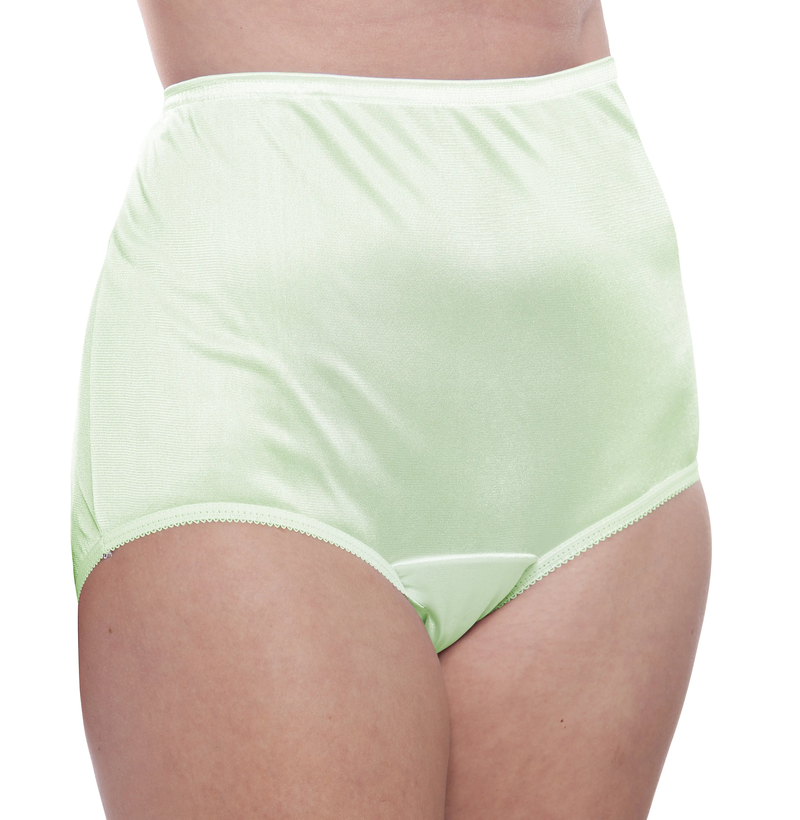 Nylon Brief Panty (Style 331/Plain Jane) 4 Pack in Seafoam Green