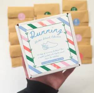 12 Day Running Sticker Advent Calendar