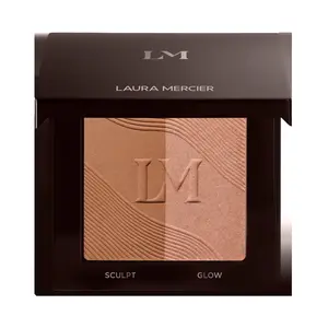 Laura Mercier Bronze Color Infusion Bronzer - Multi-Dimensional Talc-Free Duo with Matte & Shimmer Shades for Natural Radiance 9g
