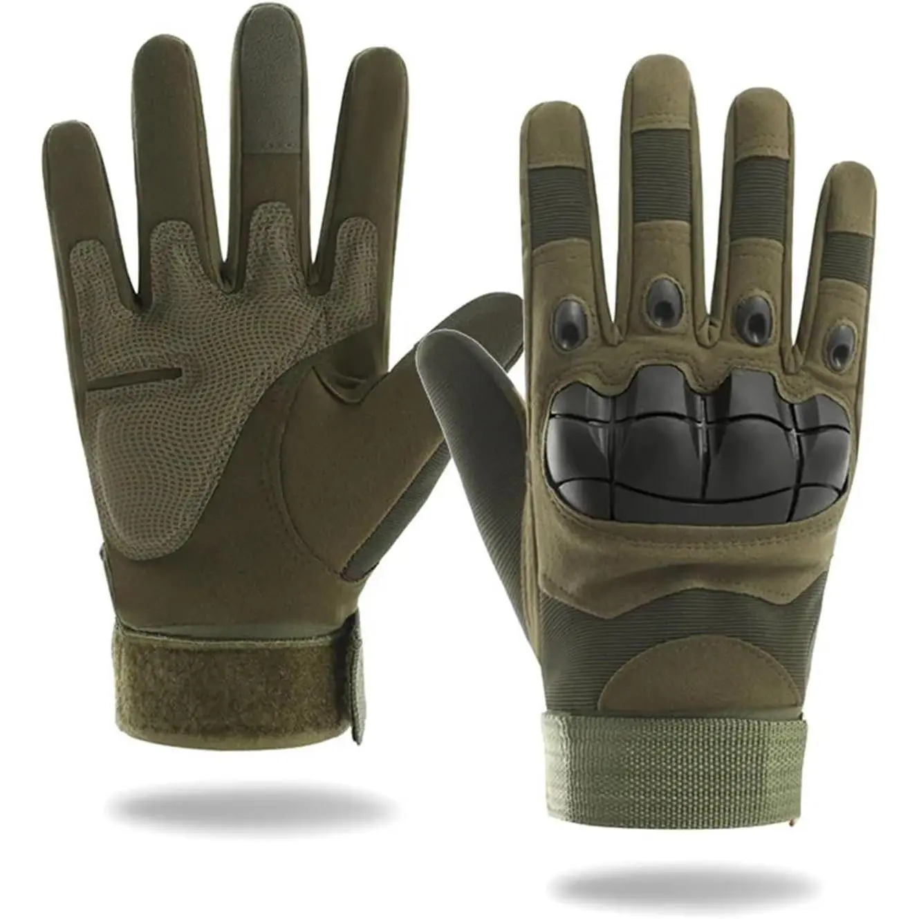 Tactical Full Finger Gloves for Men & Women, Soft Knuckle Protection, Touchscreen Compatible, Non-Slip & Breathable, Ideal for Outdoor Sports, Motorcycle Riding, Training, Hunting & Work