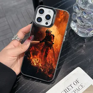 Firefighter, Forest Fire Durable TPU+PET Protective Phone Case Casing Suitable for iPhone 17 Air 16 Pro Max 15 Plus 14 13 12 11 X XR XS Max, Perfect As a Gift for Family, Friends
