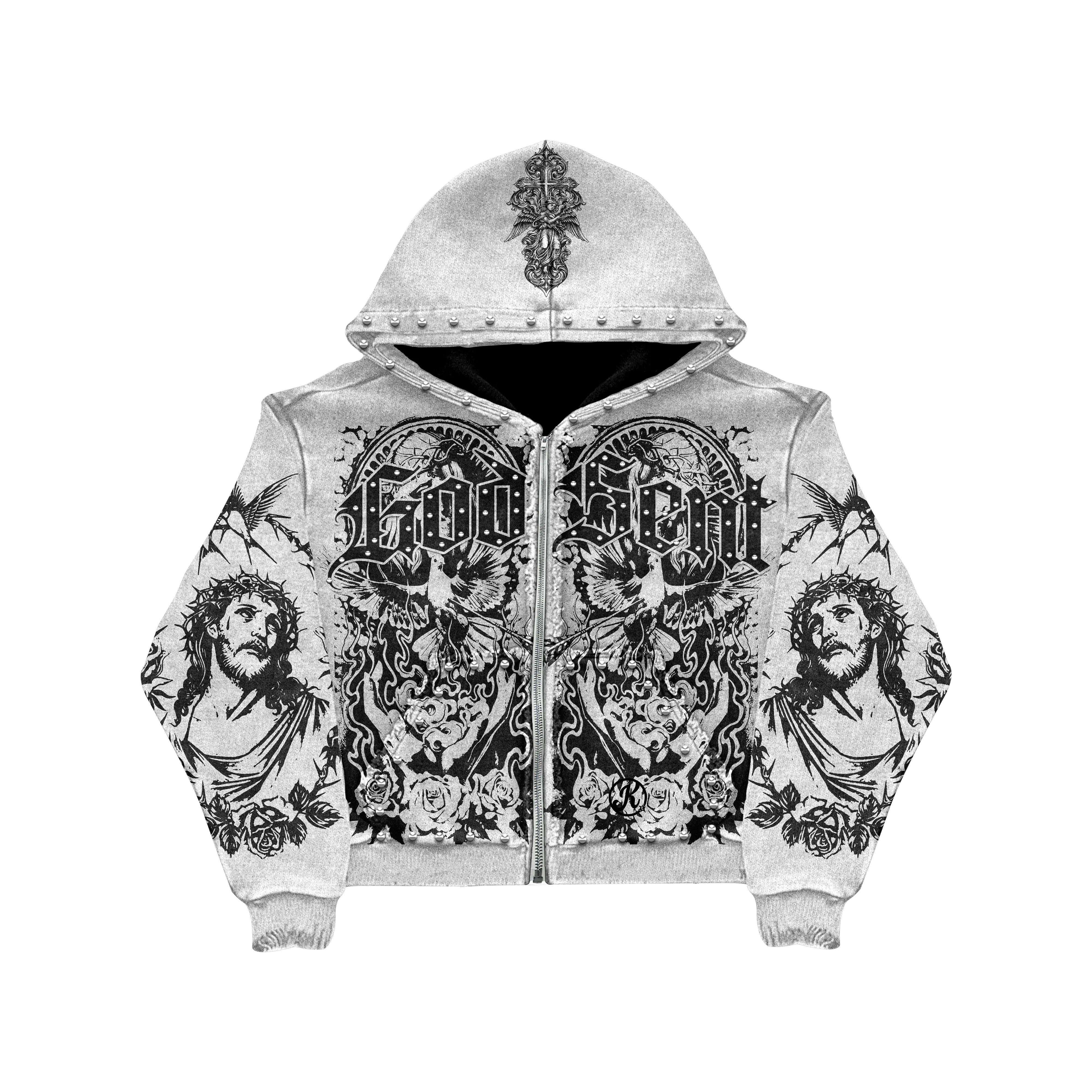 God Sent Zip Up Hoodie