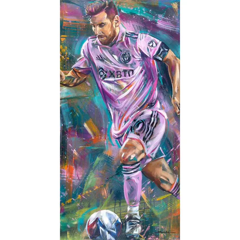 Original Painting: Messi in Miami