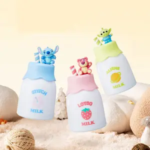 Disney Fluffy Season Series Milky Night Light – Cute Warm Glow Bedside Lamp, Perfect Gift for Disney Fans, Soft Silicone Touch Lamp for Nursery & Bedroom!