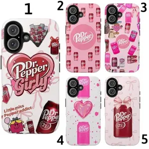 Dr Pepper Love Tough Phone Case, Premium Shockproof Protective Cover For iPhone 11-17 Pro Max/Plus & Samsung Galaxy S23-S25