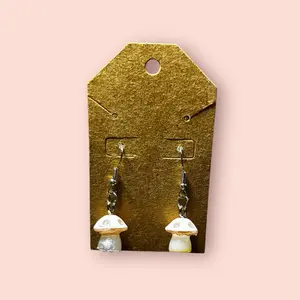 Mushroom Earrings - Handmade, Lightweight and Fashionable
