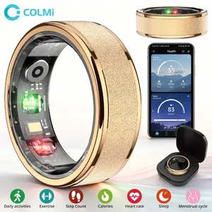 COLMI R10 Smart Ring, Smart Health Ring for Women, Features Heart Rate, Blood Oxygen, Sleep Monitoring, Pedometer, and Fitness Tracker. (Rose Gold, 10#)