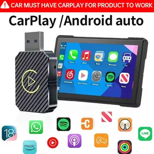 2 in 1 Wireless Apple CarPlay Adapter, for both Apple and Android,converts wired to wireless, suitable for factory wired CarPlay cars from 2016+