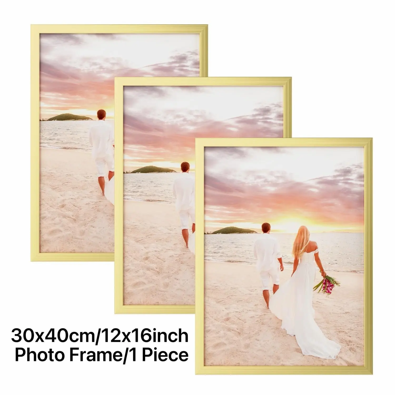 Handmade Wooden Photo Frame 12x16 Inches (30x40 Cm), Wall-Mounted Decorative Living Room Decor, Display Family Photos, Wedding Photos, Poster Frames