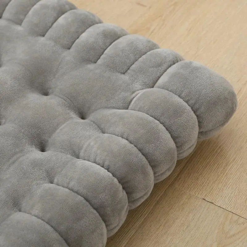 Thickened Cushion with Cushion and Biscuit Long Sitting Cushion Tatami Mat Practical Floor Mat for Homestays Rectangular Cushion