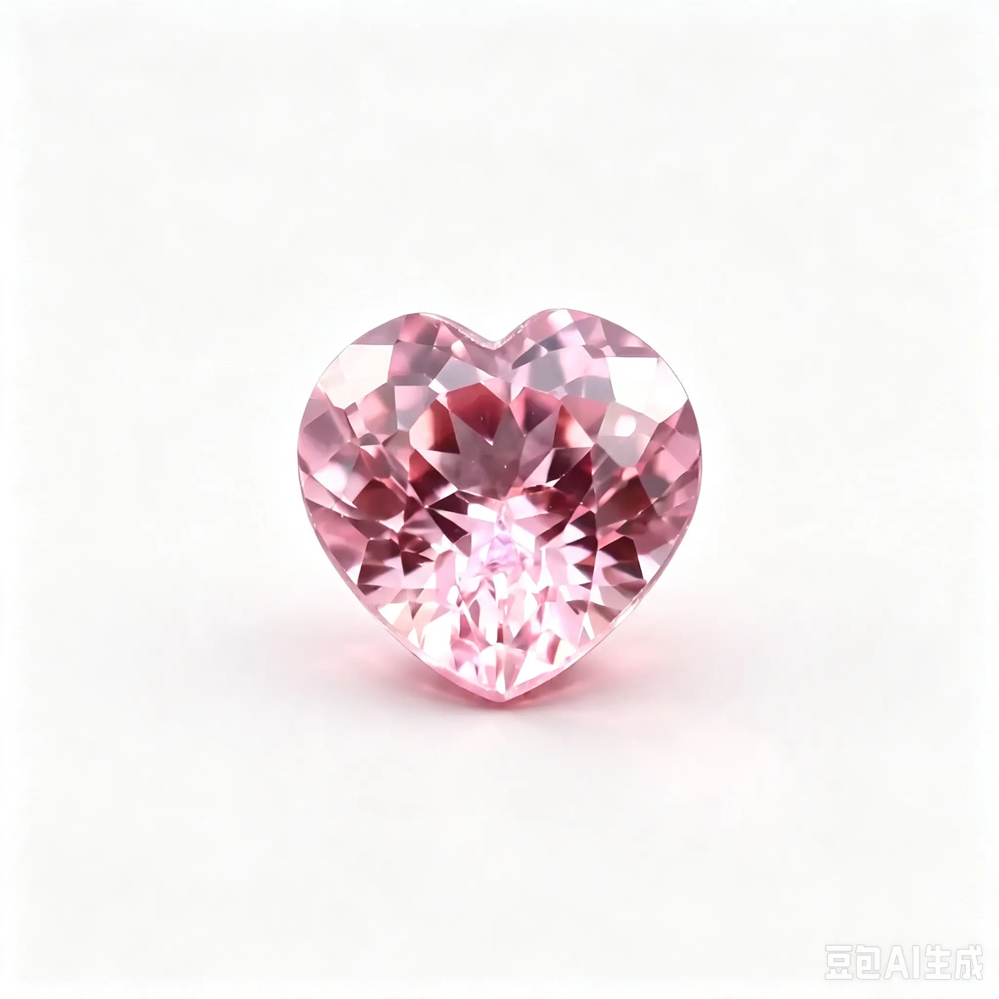 Lab-Grown Heart Cut Pink Sapphire With AGL Certificate