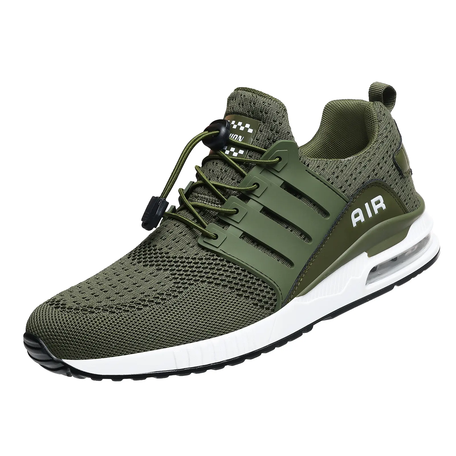 Men's Air Cushion Running Sneakers Lightweight Breathable Sports Shoes with Shock Absorption Soft Cushion Support Non-Slip Sole for Walking Gym Training Jogging and Daily Wear
