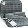 Large Polyester Heating Pad for Back Pain Relief, Portable Modern Moisture-Enabled Pad for Neck & Shoulders, Auto Shut-Off, Machine Washable, Christmas Gift for Women