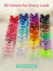 60pcs cute bow Girly hairpins for kids, multi-color fun hairpins, four seasons hairpins suitable for daily casual wear, festival and party decorations, ideal for Valentine's Day, Cute Hair Accessories, barrettes Hair Clips (colors are shipped randomly)
